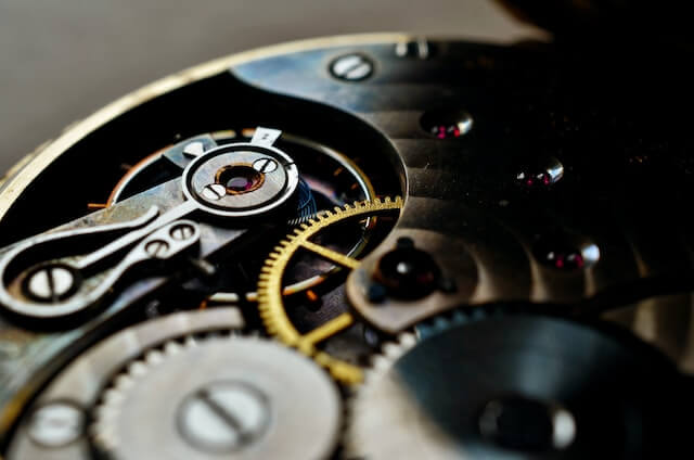 inside mechanical watch